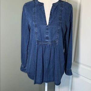 LOFT Deep Blue Blouse